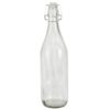 Botella de vidrio con tapa hermética 1 Litro